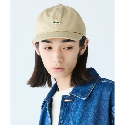 ワンポイントワニロゴキャップ