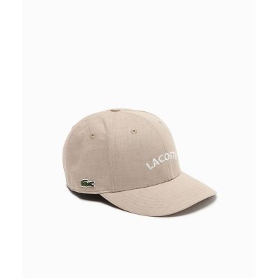 ＜LACOSTE＞ブランドネームロゴ刺繍　コットンリネンキャップ