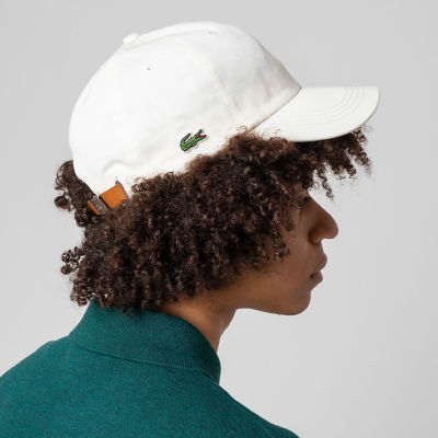 ＜LACOSTE＞ワンポイントワニロゴ刺しゅう６パネルボールキャップ