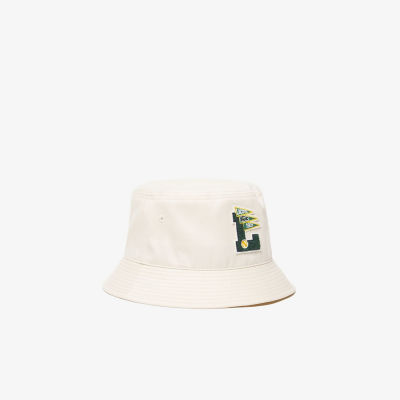 ＜LACOSTE＞ビッグＬワッペンバケットハット