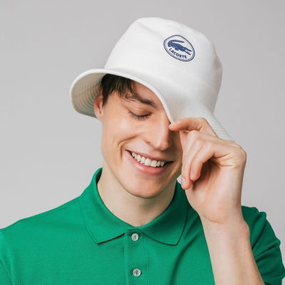 ＜LACOSTE＞サークルロゴスウェットハット