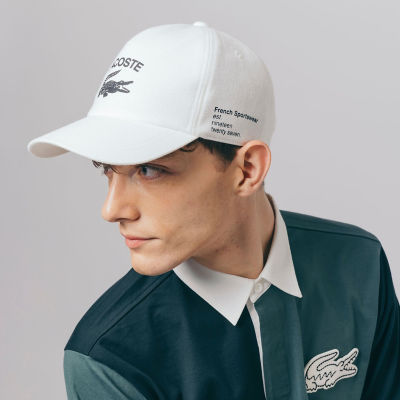 ＜LACOSTE＞フランネルロゴキャップ