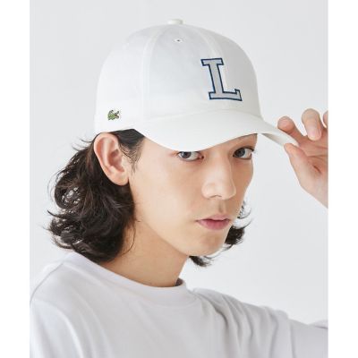 ＜LACOSTE＞コットンツイルＬロゴキャップ