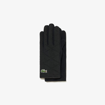 LACOSTE キルティングジャージ US L モノグラムキルティングジャージコンビグローブ | LACOSTE