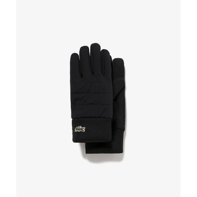 ラコステ LACOSTE レザー グローブ 手袋 タッチパネル対応 キルティング ナイロン×ダンボールニットコンビグローブ | LACOSTE/ラコステ | 三越