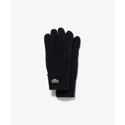 ⭐️LACOSTE（ラコステ）ニット手袋＋マフラーセット 楽天ポイント還元】【SALE】LACOSTE/ラコステ ケーブルニットウール