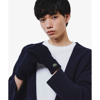 ケーブルニットウールグローブ | LACOSTE/ラコステ | 三越伊勢丹