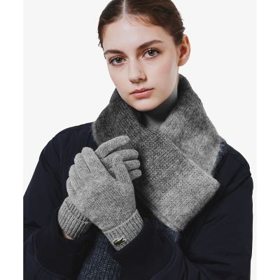 ＜LACOSTE＞エッセンシャル　ウールニットグローブ