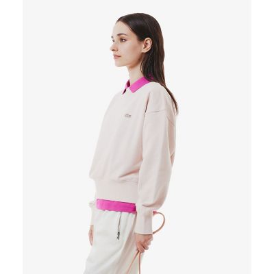 美品✨ラコステ 現行 シーズナルグラフィッククロップドクルーネックスウェット 白 クロップドクルーネックスウェット | LACOSTE/ラコステ | 三越