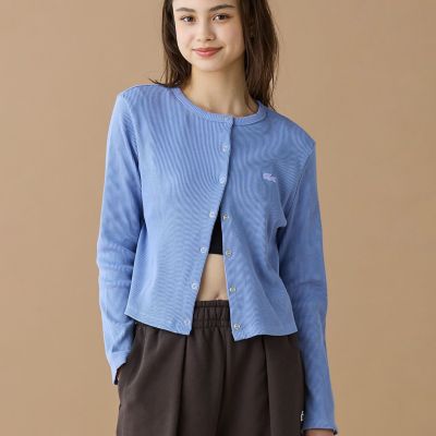 ショート丈 リブジャージカーディガン | LACOSTE/ラコステ | 三越