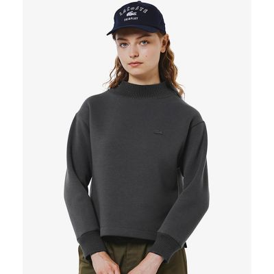 LACOSTE/ラコステ ダンボールニット ハイネックプルオーバースウェット グレー トップス【三越伊勢丹/公式】