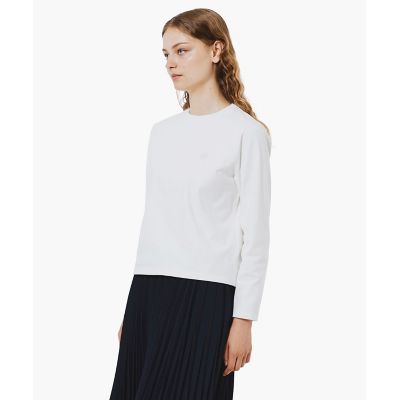 【新品未使用・タグ付き】ラコステ スムースロングスリーブTシャツ 38 ホワイト スムースロングスリーブTシャツ | LACOSTE/ラコステ | 三越伊勢丹