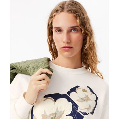 LACOSTE - ラコステ　フラワーグラフィッククルーネックスウェット トレーナー フラワーグラフィッククルーネックスウェット トレーナー | LACOSTE