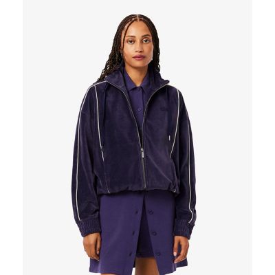 ＜LACOSTE＞ベロアタッチパイピングトラックジャケット