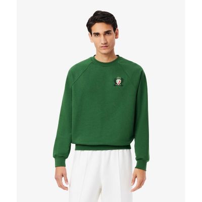 LACOSTE/ラコステ エンブレムステッチフレンチメイドクルーネックスウェット