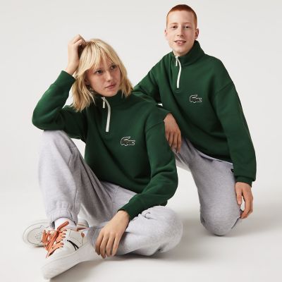 ＜LACOSTE＞ハーフジップオーガニックコットンスウェット