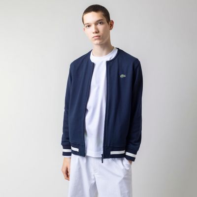 LACOSTE LIVE ストレッチ素材 ジップ スウェット