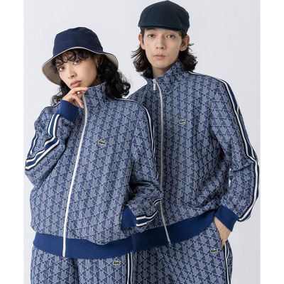 ＜三越伊勢丹/公式＞ LACOSTE/ラコステ モノグラムジャカードトラックジャケット ネイビー スポーツウェア【三越伊勢丹/公式】