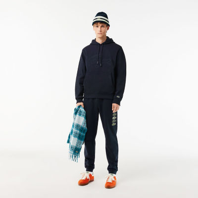 オーバーサイズワニロゴステッチスウェットフーディー | LACOSTE