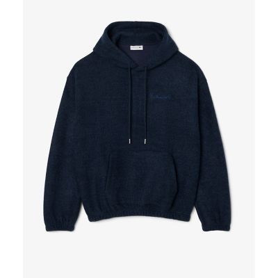 ダブルフェイスルーズフィットフーディー メランジ プルオーバー 