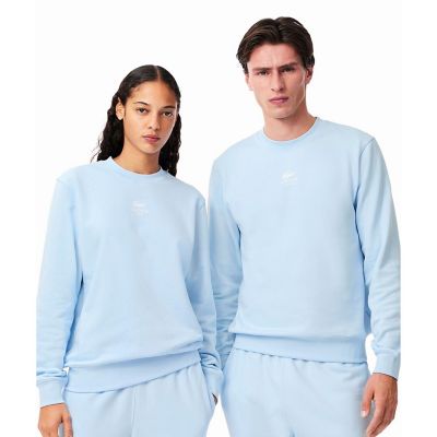 ＜LACOSTE＞裏パイル地　ワンポイングラフィックプリントクルーネックスウェット　トレーナー