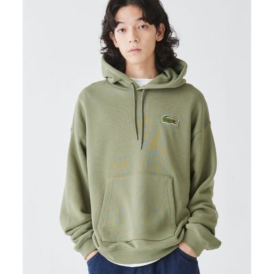 【SALE】LACOSTE/ラコステ オーバーサイズ エッセンシャルスウェットフーディー/スウェットパーカー カーキ トップス【三越伊勢丹/公式】