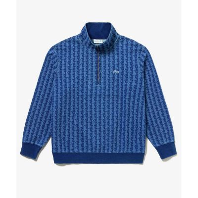 インディゴスウェットモノグラムトラックジャケット | LACOSTE