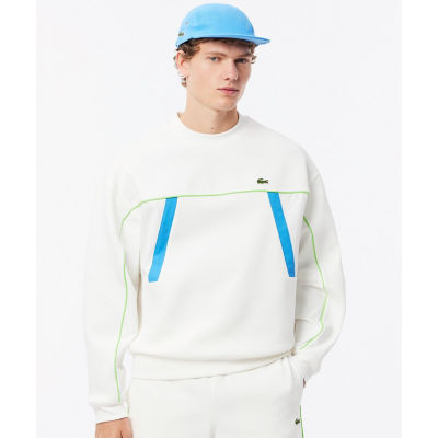 ＜LACOSTE＞切り替えダブルフェイススウェットクルーネック　トレーナー