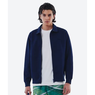 ＜LACOSTE＞鹿の子ダブルジップ　ハイネック　ドライバーズニット