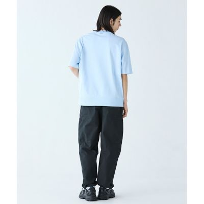 裏パイル グラフィック刺繍 トーン・オン・トーンステッチ半袖