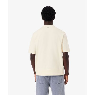 裏パイル グラフィック刺繍 トーン・オン・トーンステッチ半袖