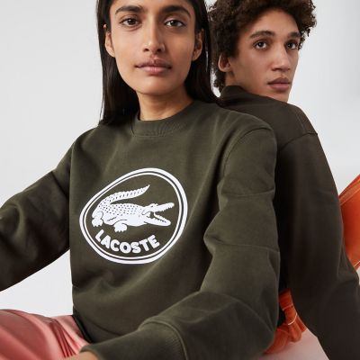 ＜LACOSTE＞ユニセックス３Ｄロゴオーガニックコットンスウェットシャツ