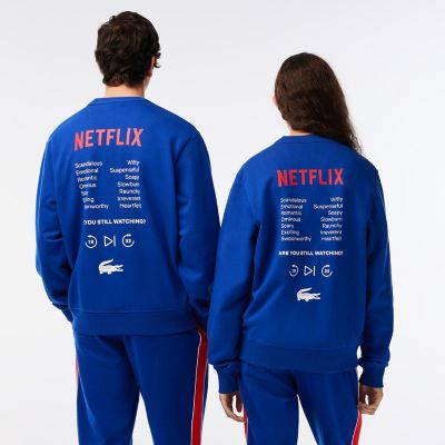 『Ｌａｃｏｓｔｅ ｘ Ｎｅｔｆｌｉｘ』 バックプリントクルーネック