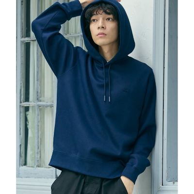 鹿の子ニットワントーンフーディー ／ 鹿の子ニットプルオーバー