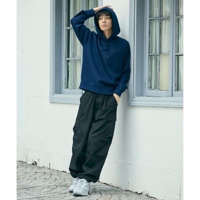 鹿の子ニットワントーンフーディー ／ 鹿の子ニットプルオーバー