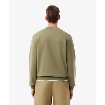 【✨️美品】ラコステ　タイムラインクロックプリントクルーネックスウェットトレーナー タイムラインクロックプリントクルーネックスウェット