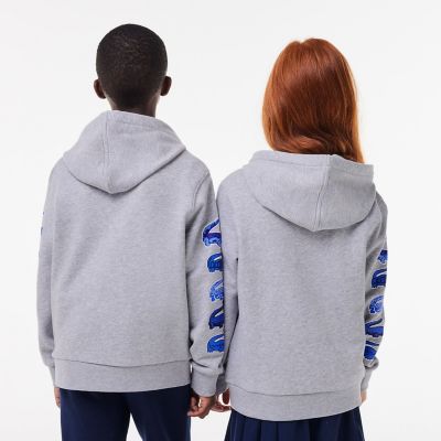 タイムラインクロックスリーブプリント長袖Tシャツ LACOSTE タイム