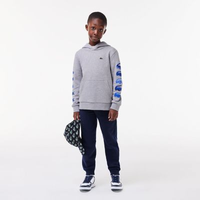 タイムラインクロックスリーブプリント長袖Tシャツ LACOSTE タイム