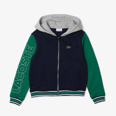 ＜LACOSTE＞パネル配色キッズジップアップパーカ