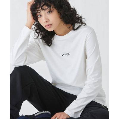 ワンポイントロゴ刺繍長袖Ｔシャツ