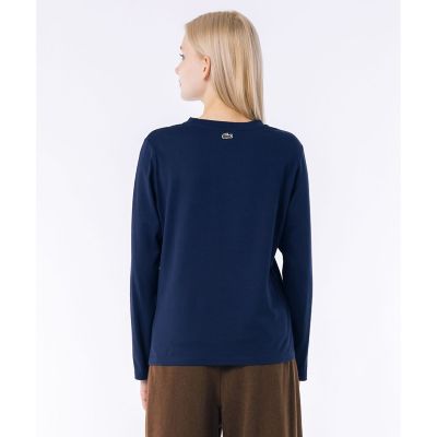 ワンポイントロゴ刺繍長袖Ｔシャツ