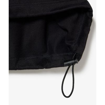 裾口ドローストリング入りクロップド５分袖　半袖Ｔシャツ