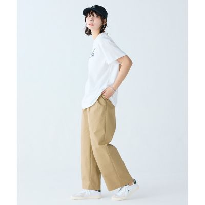 【オンライン限定】ＬＡＣＯＳＴＥ　スクリプトネームロゴ　　ルーズシルエットハーフスリーブＴシャツ