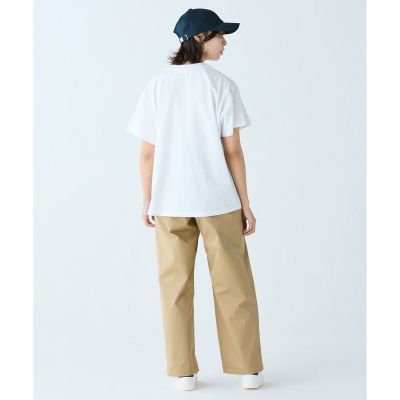 【オンライン限定】ＬＡＣＯＳＴＥ　スクリプトネームロゴ　　ルーズシルエットハーフスリーブＴシャツ