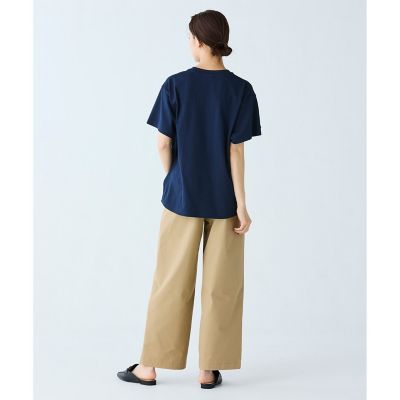 【オンライン限定】ＬＡＣＯＳＴＥ　スクリプトネームロゴ　　ルーズシルエットハーフスリーブＴシャツ
