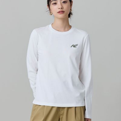 LACOSTE ワッフルピケ ハーフジップポロシャツ ホワイト 40 ワッフルピケ ハーフジップポロシャツ | LACOSTE/ラコステ | 三越