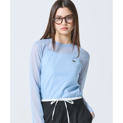 ＜LACOSTE＞レイヤードシアートップス　キャミソール付き