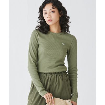 ワンポイントリブニットスリムセーター | LACOSTE/ラコステ | 三越