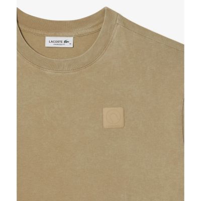 ヘビーウェイト　オーバーサイズ　テニスボールパッチウォッシュド半袖Ｔシャツ
