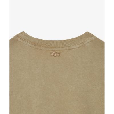 ヘビーウェイト　オーバーサイズ　テニスボールパッチウォッシュド半袖Ｔシャツ